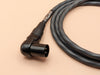Pig Hog Hex Series Right Angle Mic Cable, 3ft - Grey