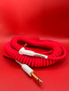 Pig Hog "Half Coil" Instrument Cable, 30 ft, Candy Apple Red
