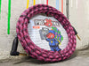 Pig Hog "Pink Graffiti" Instrument Cable, 20ft Right Angle