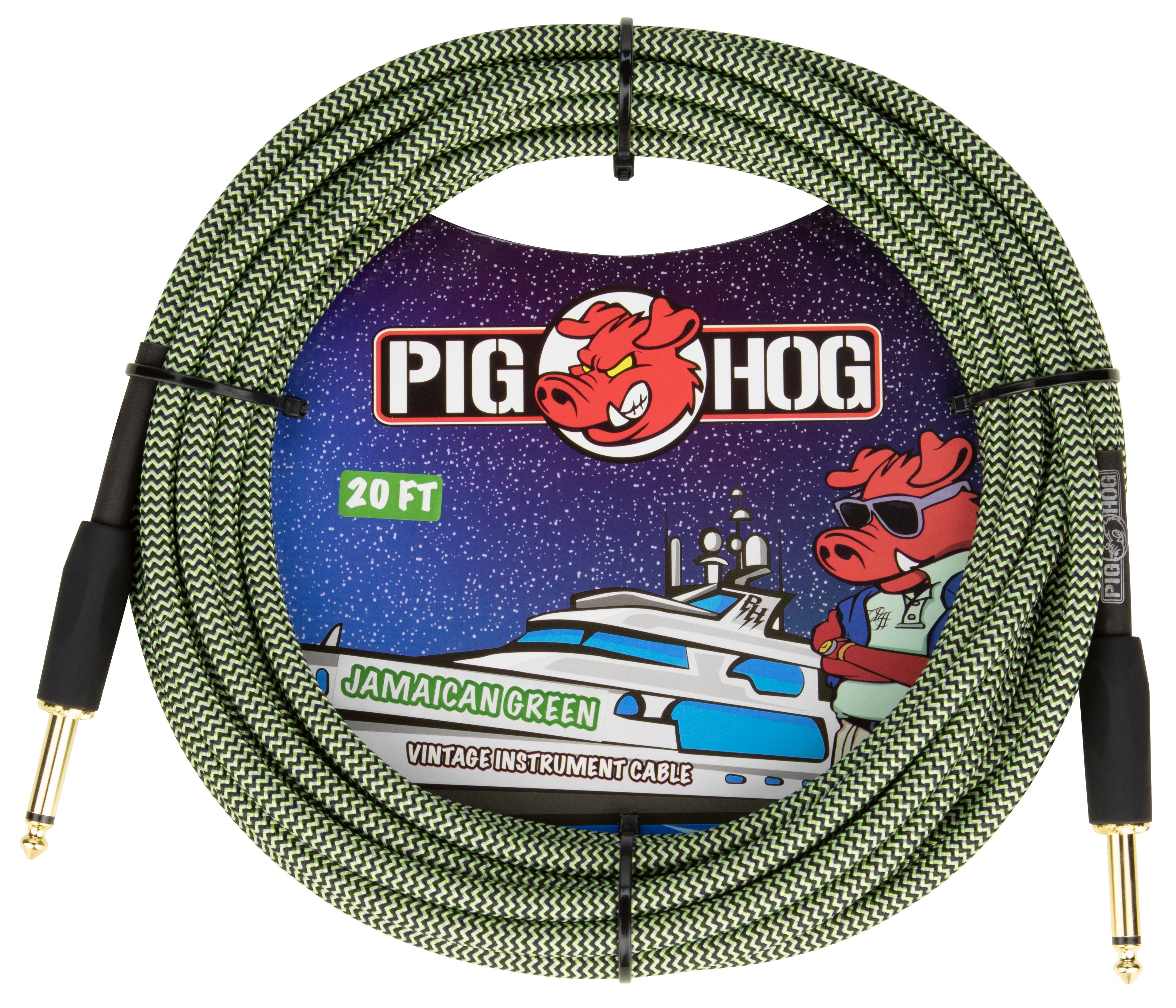 Pig Hog "Jamaican Green" Instrument Cable