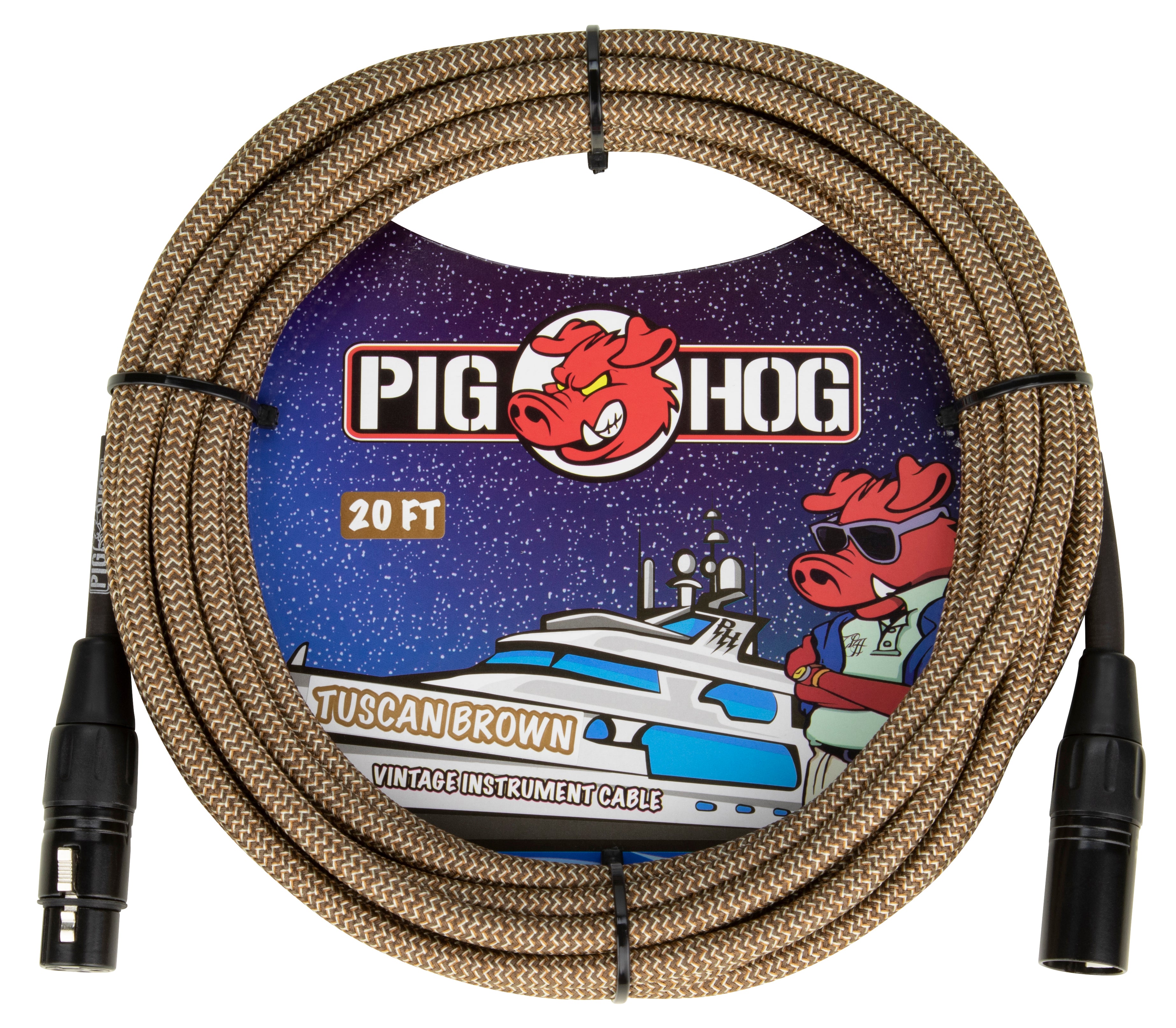 Pig Hog "Tuscan Brown" Instrument Cable