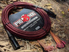 Pig Hog Black & Red Woven Mic Cable, 20ft XLR