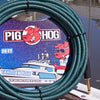 Pig Hog "Tahitian Blue" Instrument Cable, 20ft Right Angle