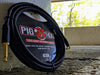 Pig Hog "Black Woven" Instrument Cable, 10ft Right Angle