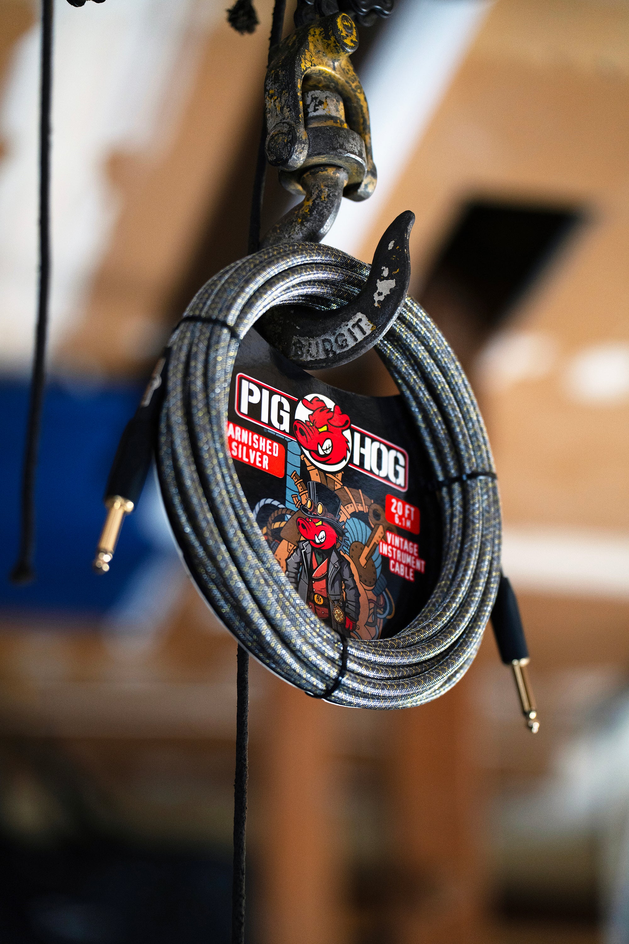 Pig Hog "Tarnished Silver" Instrument Cable, 10ft