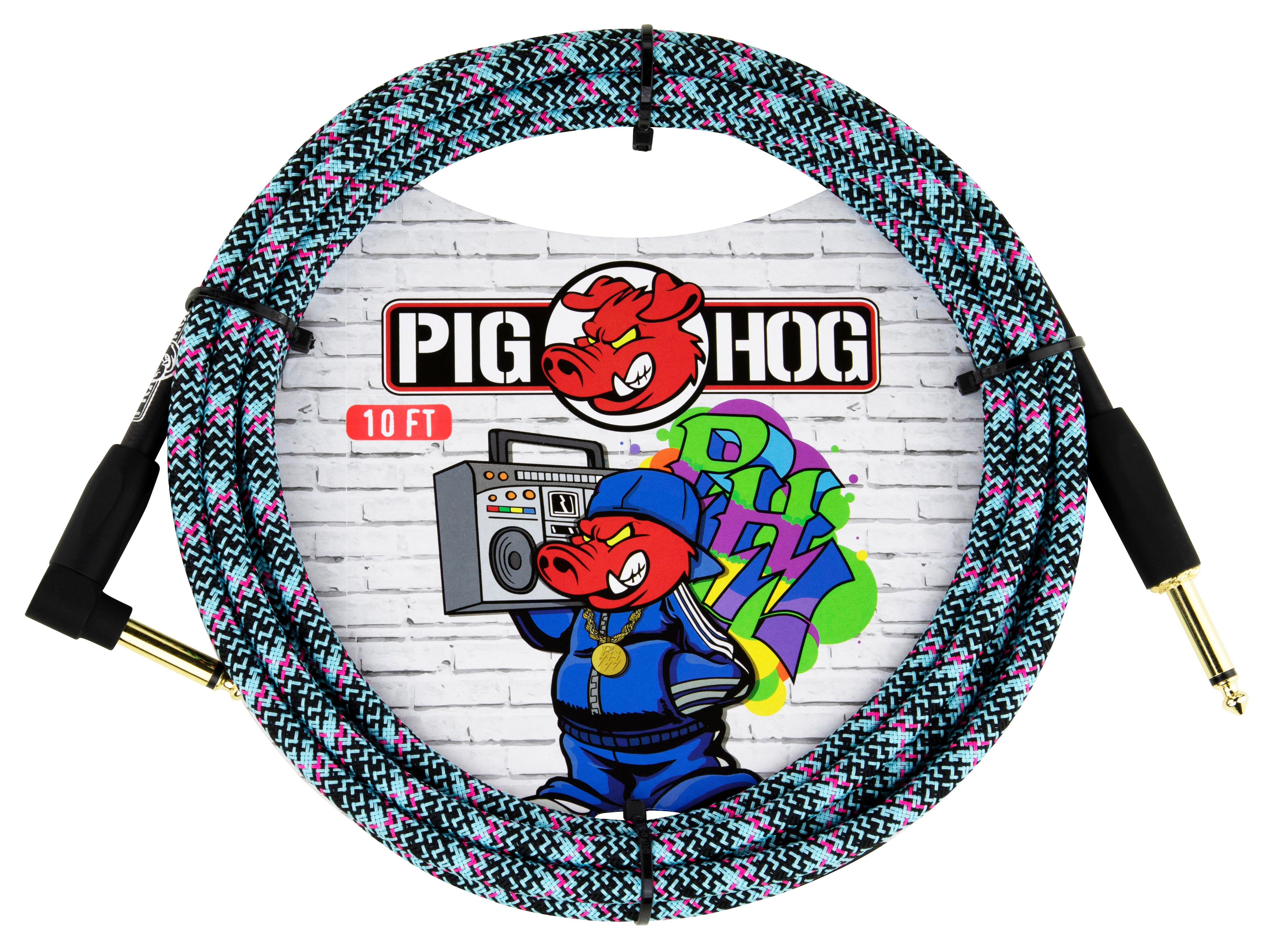 Pig Hog "Blue Graffiti" Instrument Cable