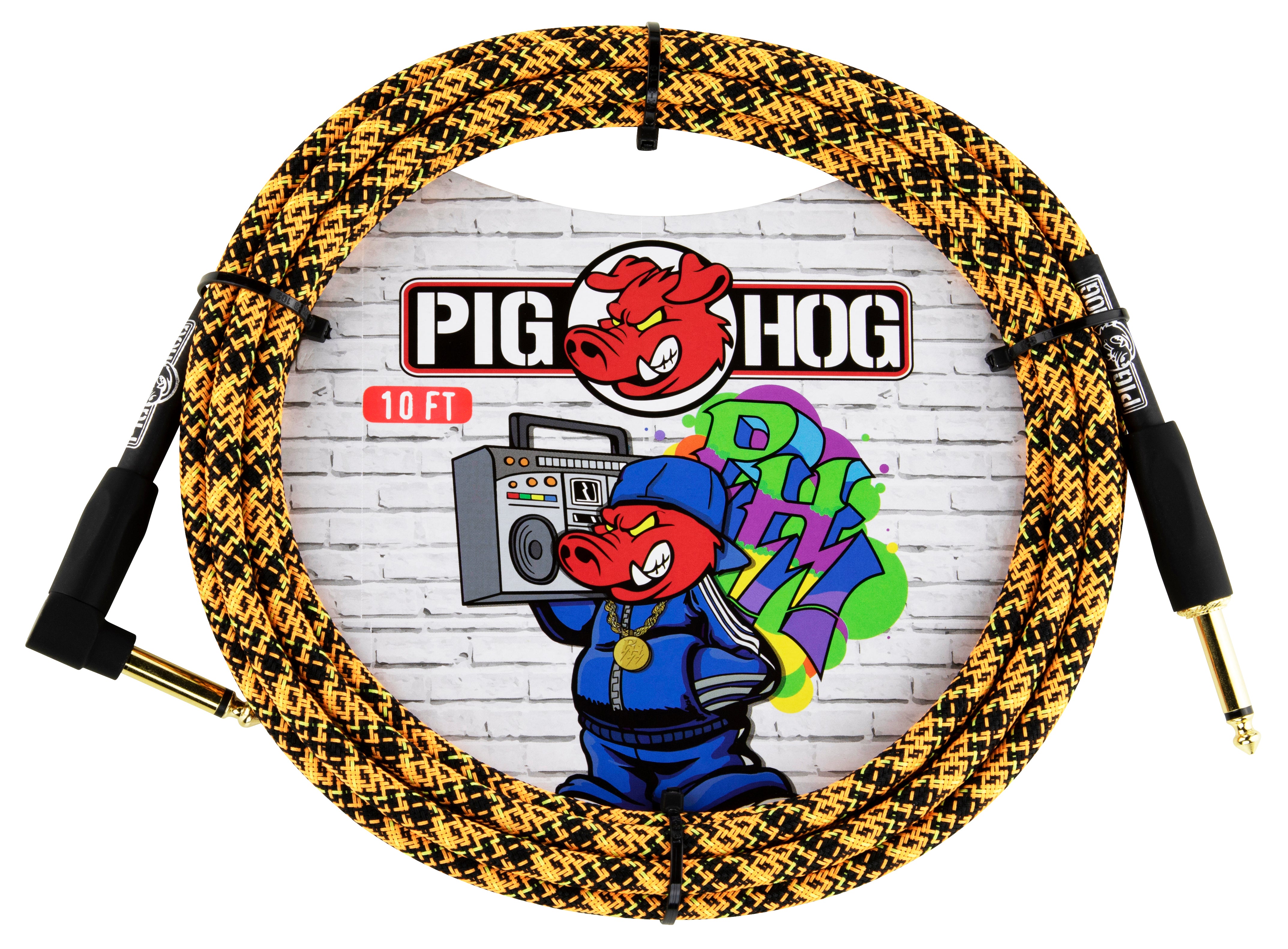 Pig Hog "Orange Graffiti" Instrument Cable