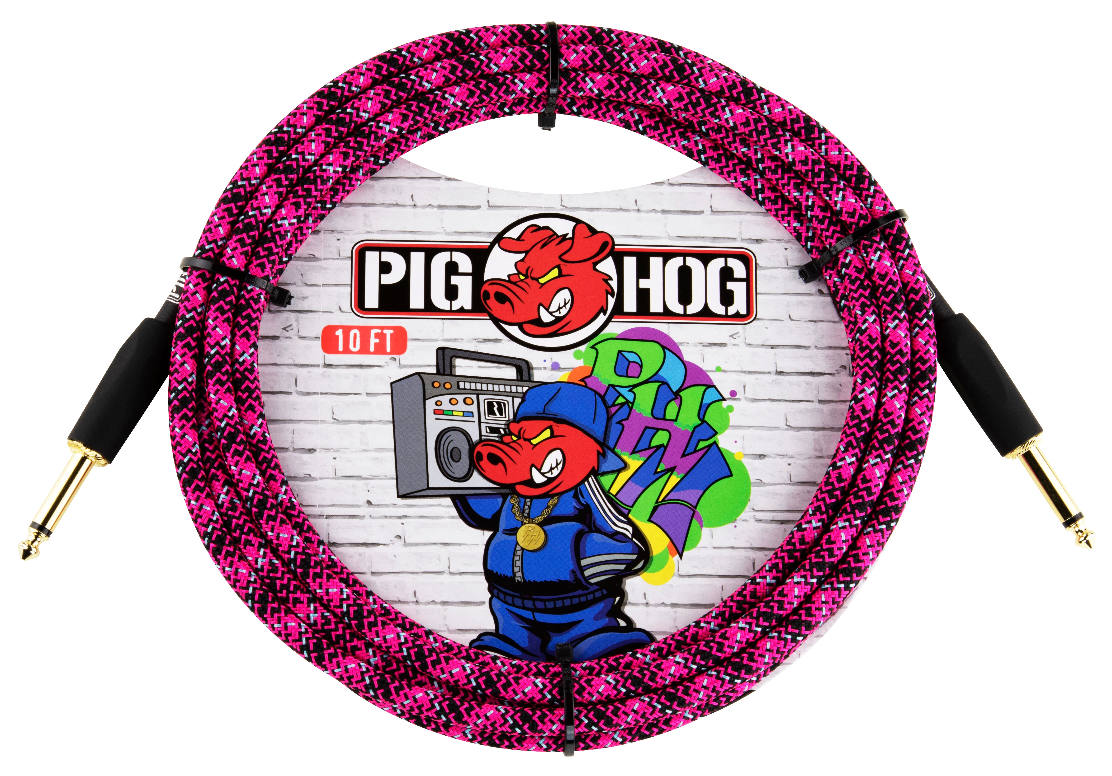 Pig Hog "Pink Graffiti" Instrument Cable