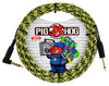 Pig Hog "Yellow Graffiti" Instrument Cable, 10ft Right Angle