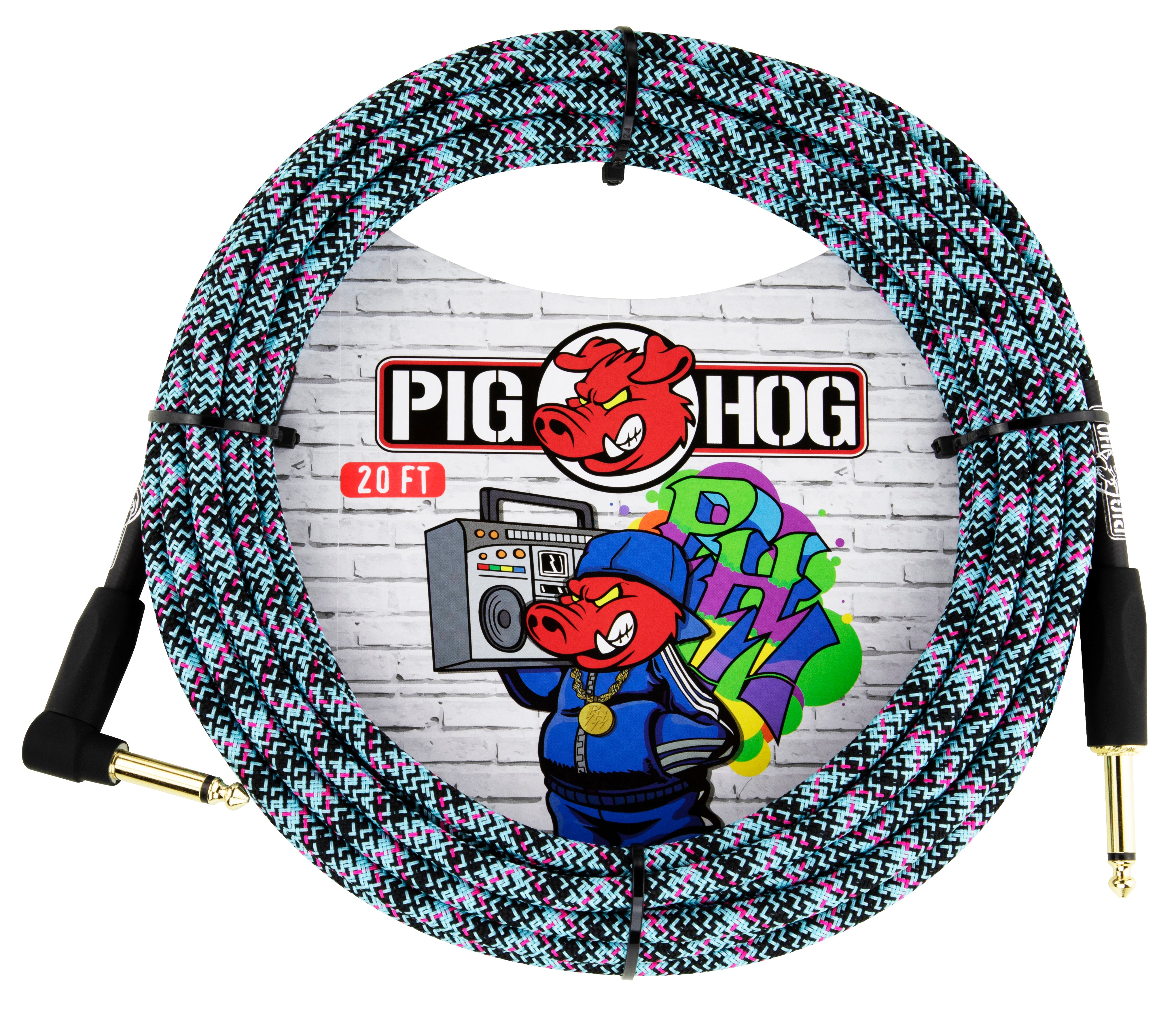 Pig Hog "Blue Graffiti" Instrument Cable