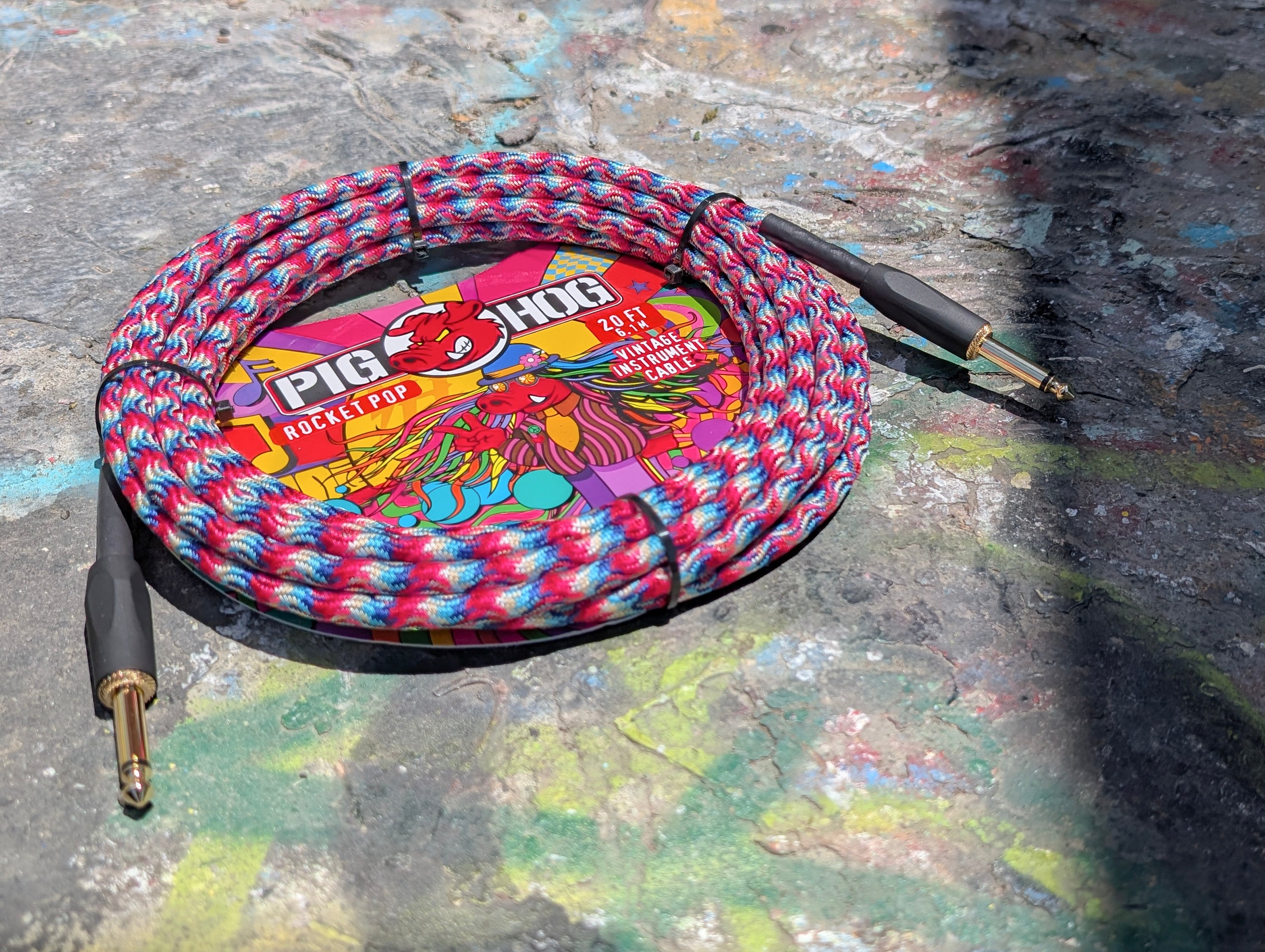 Pig Hog "Rocket Pop" Instrument Cable, 20ft