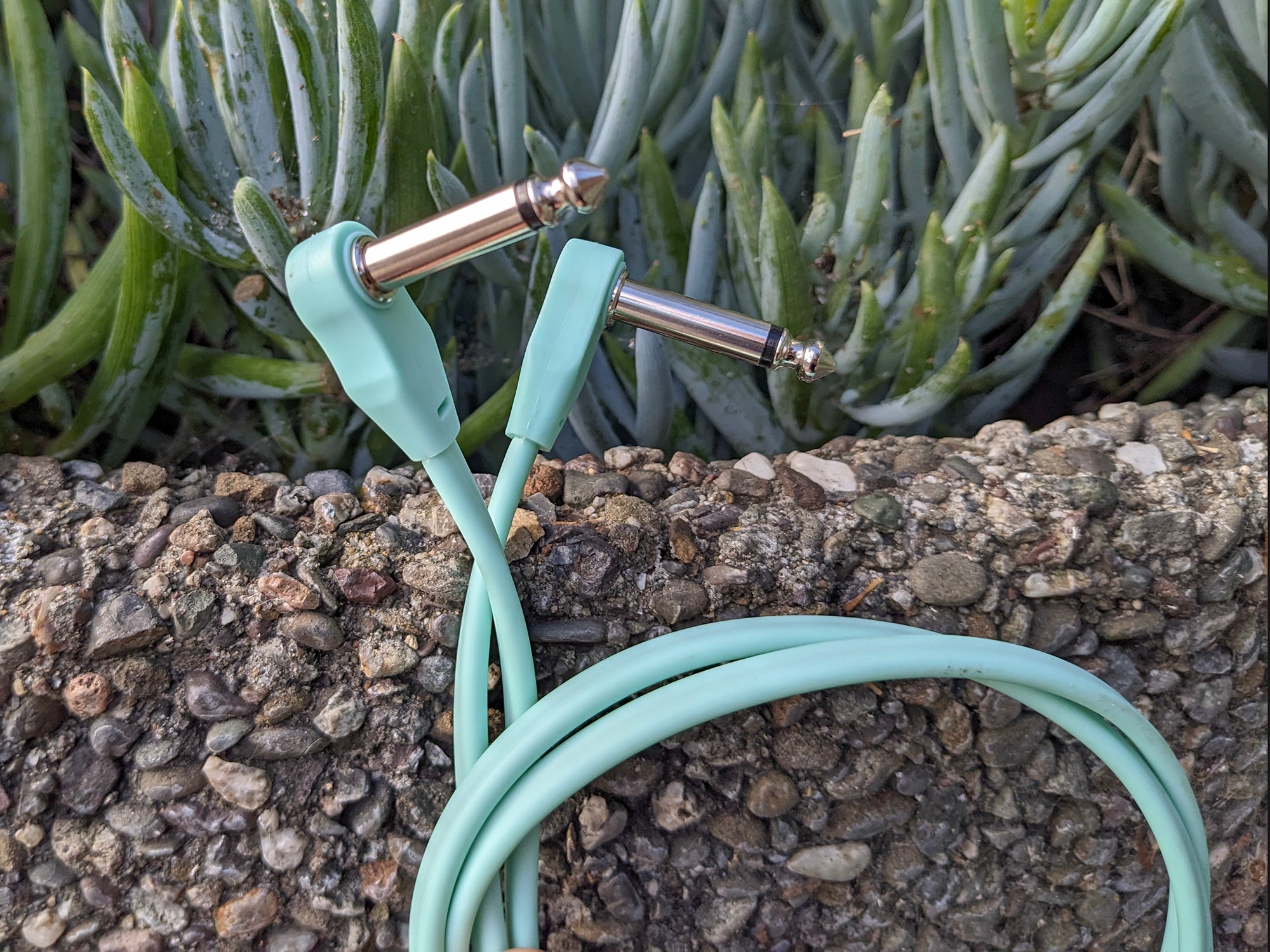 Pig Hog Lil Pigs 6in Low Profile Patch Cables - Seafoam Green