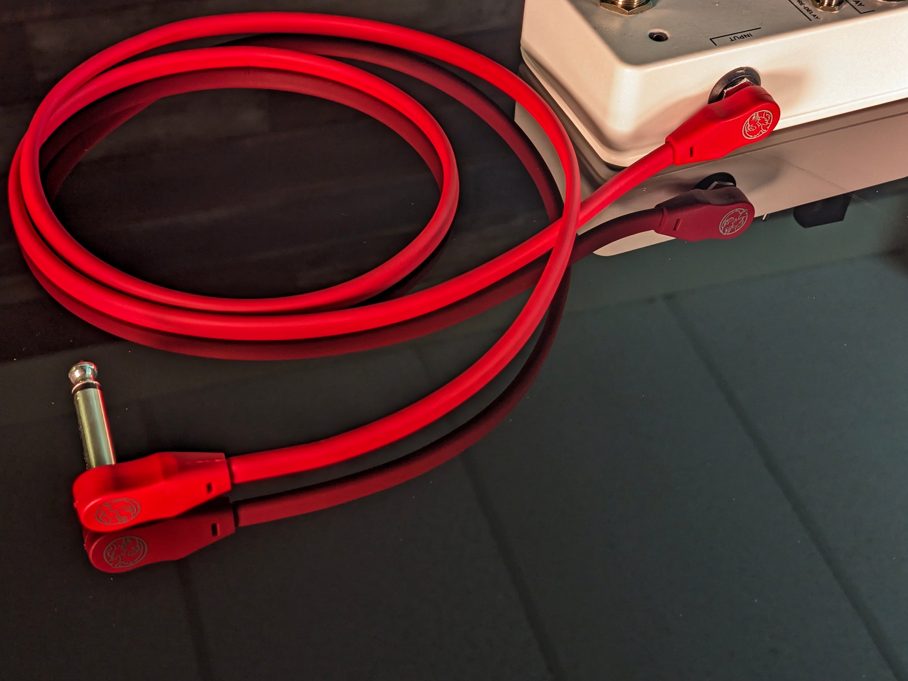 Pig Hog Lil Pigs Low Profile Patch Cables - Candy Apple Red