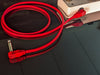 Pig Hog Lil Pigs 3ft Low Profile Patch Cables - 2 pack, Candy Apple Red