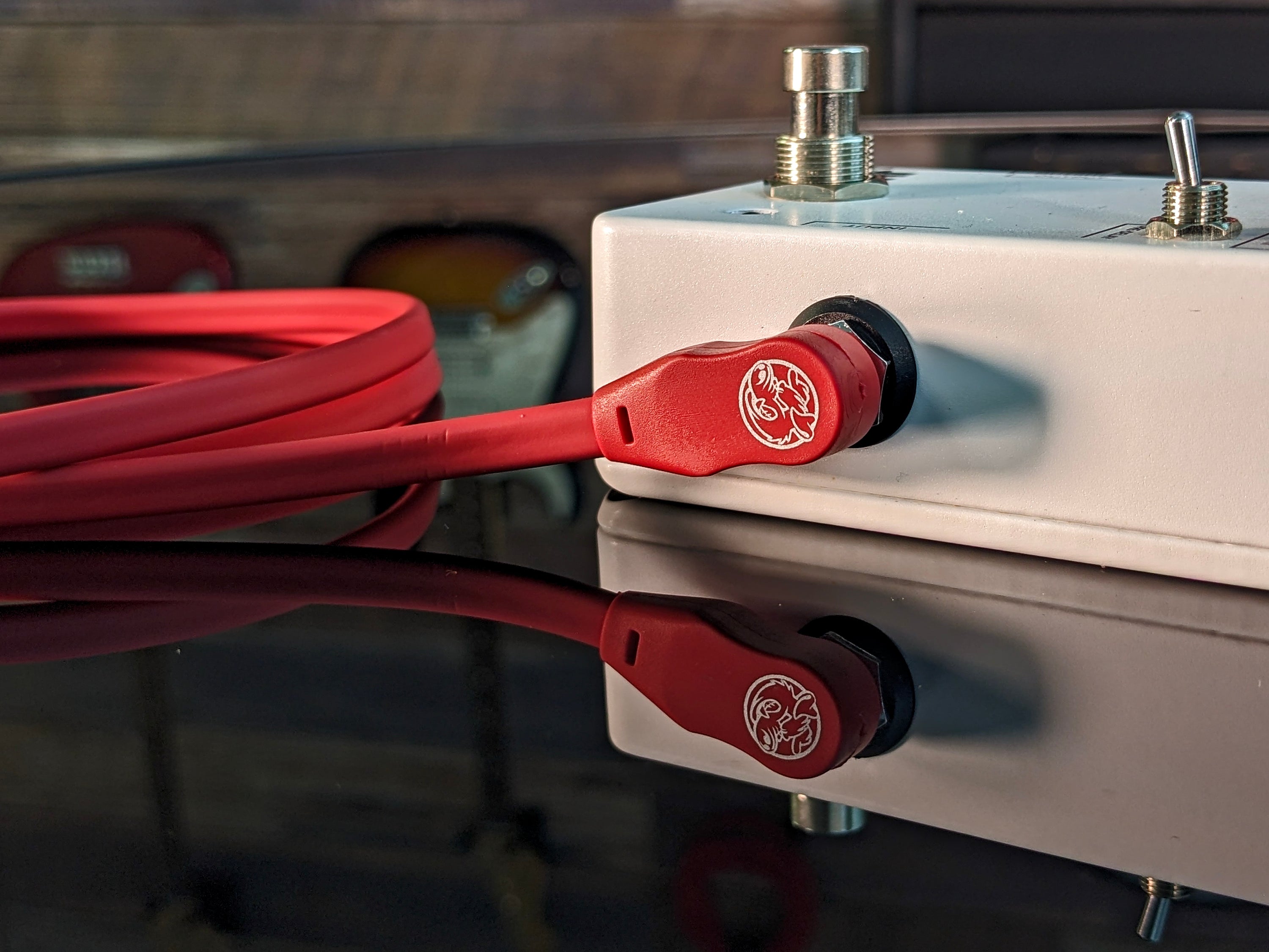 Pig Hog Lil Pigs Low Profile Patch Cables - Candy Apple Red