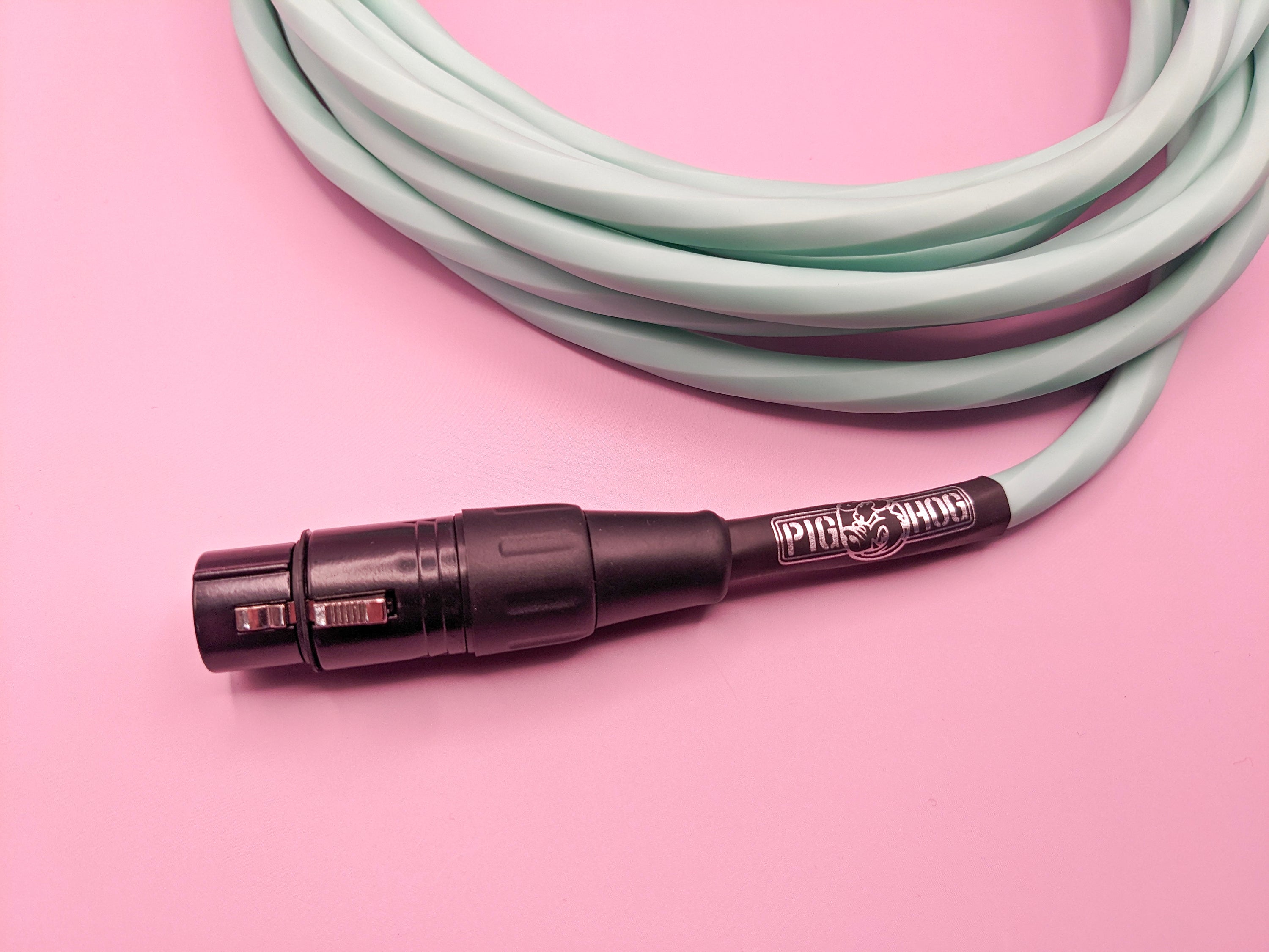 Pig Hog Hex Series Mic Cables - Seafoam Green