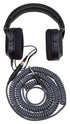 Hex Series Coiled Headphone Extension Cable, 1/4" - 25ft - Charcoal Grey