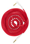 Pig Hog "Half Coil" Instrument Cable, 30 ft, Candy Apple Red