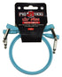 Pig Hog Lil Pigs 1ft Low Profile Patch Cables - Daphne Blue