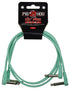 Pig Hog Lil Pigs 2ft Low Profile Patch Cables - Seafoam Green