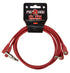 Pig Hog Lil Pigs 3ft Low Profile Patch Cables - Candy Apple Red