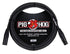 Pig Hog Black & White Woven Mic Cable, 10ft XLR