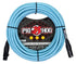 Pig Hog Hex Series Mic Cable, 30ft - Daphne Blue