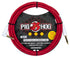 Hex Series Silent Cable 10 ft Candy Apple Red, Right Angle
