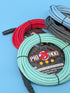 Pig Hog Hex Series Mic Cable, 30ft - Daphne Blue