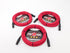 Pig Hog Hex Series Mic Cable, 15ft - Candy Apple Red