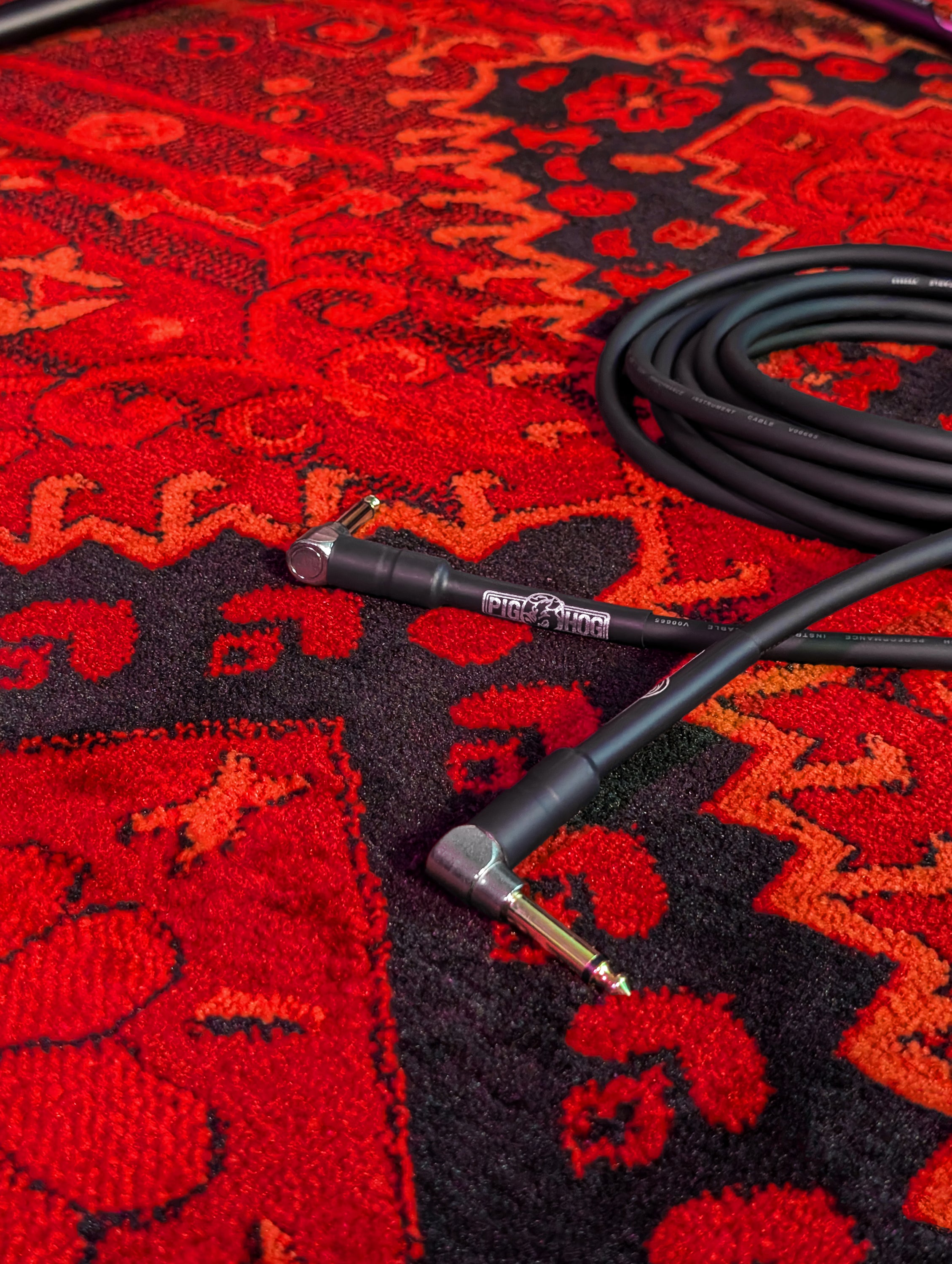 Pig Hog 18.6ft Instrument Cable, Rt Angle to Rt Angle