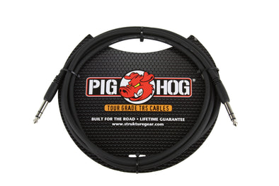 Pig Hog 6ft 1/4" TRS - 1/4" TRS Cable