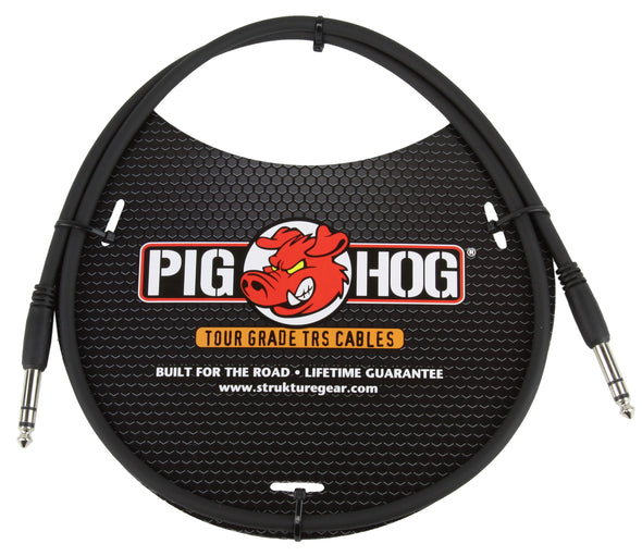 Pig Hog 3ft 1/4" TRS - 1/4" TRS Cable