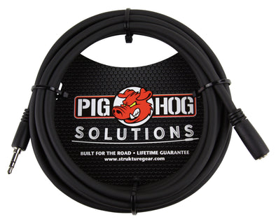 Pig Hog Solutions - 10ft Headphone Extension Cable, 3.5mm