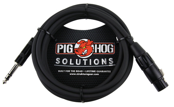 Pig Hog Solutions - 10ft TRS(M)-XLR(F) Balanced Cable