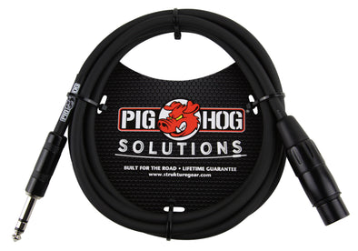 Pig Hog Solutions - 6ft TRS(M)-XLR(F) Balanced Cable