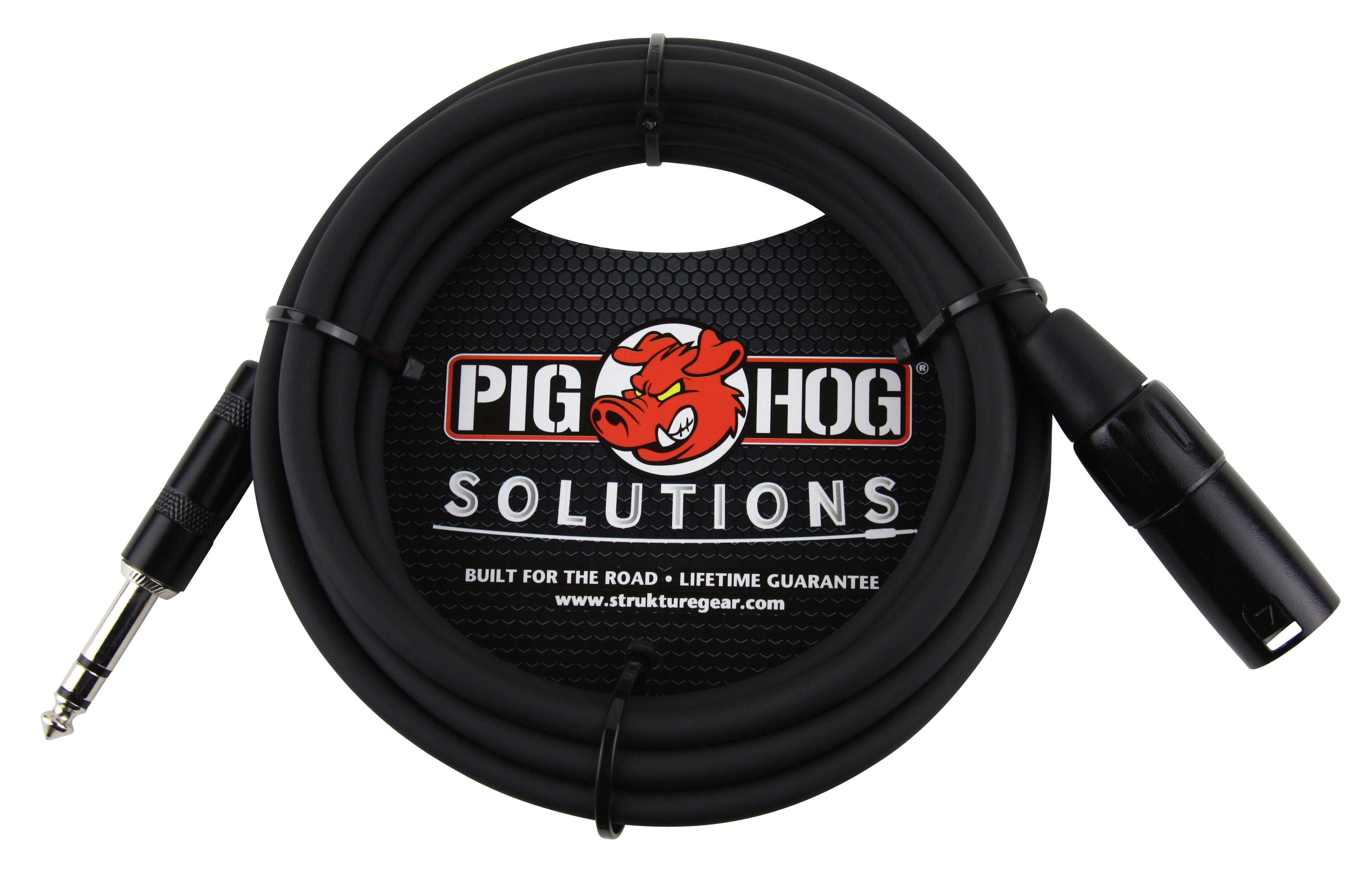 Pig Hog Solutions - 10ft TRS(M)-XLR(M) Balanced Cable