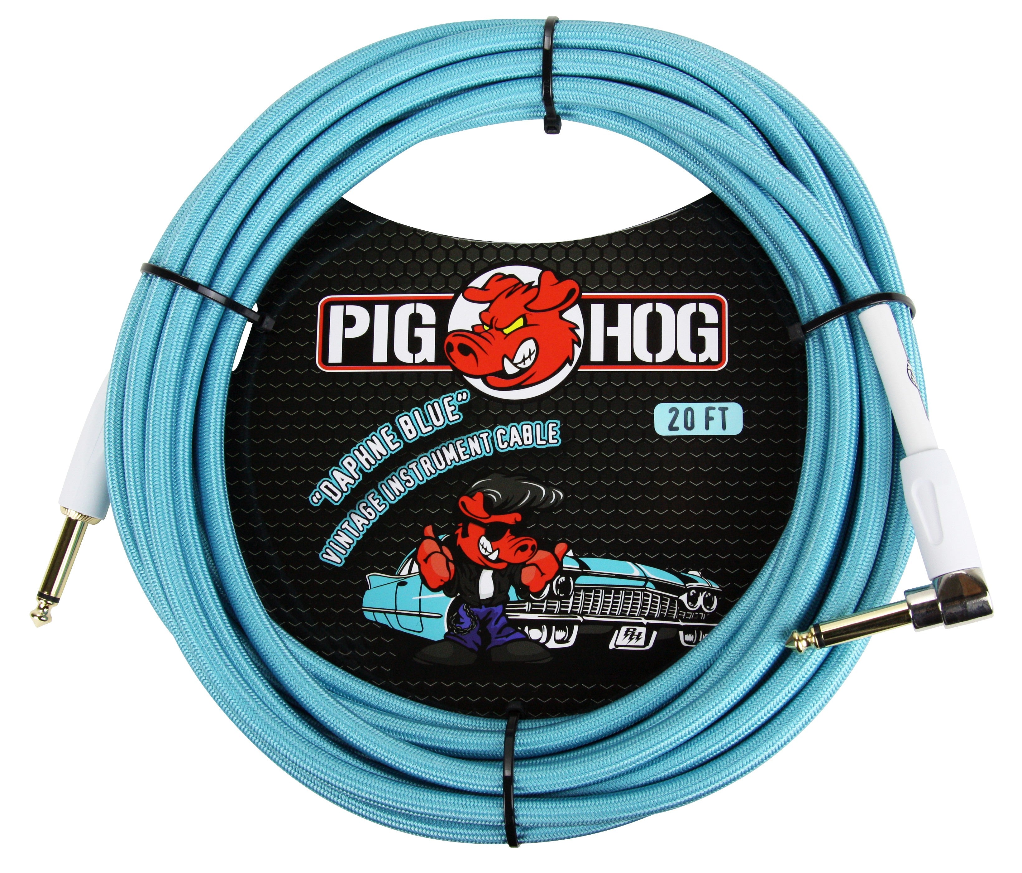 Pig Hog "Daphne Blue" Instrument Cable