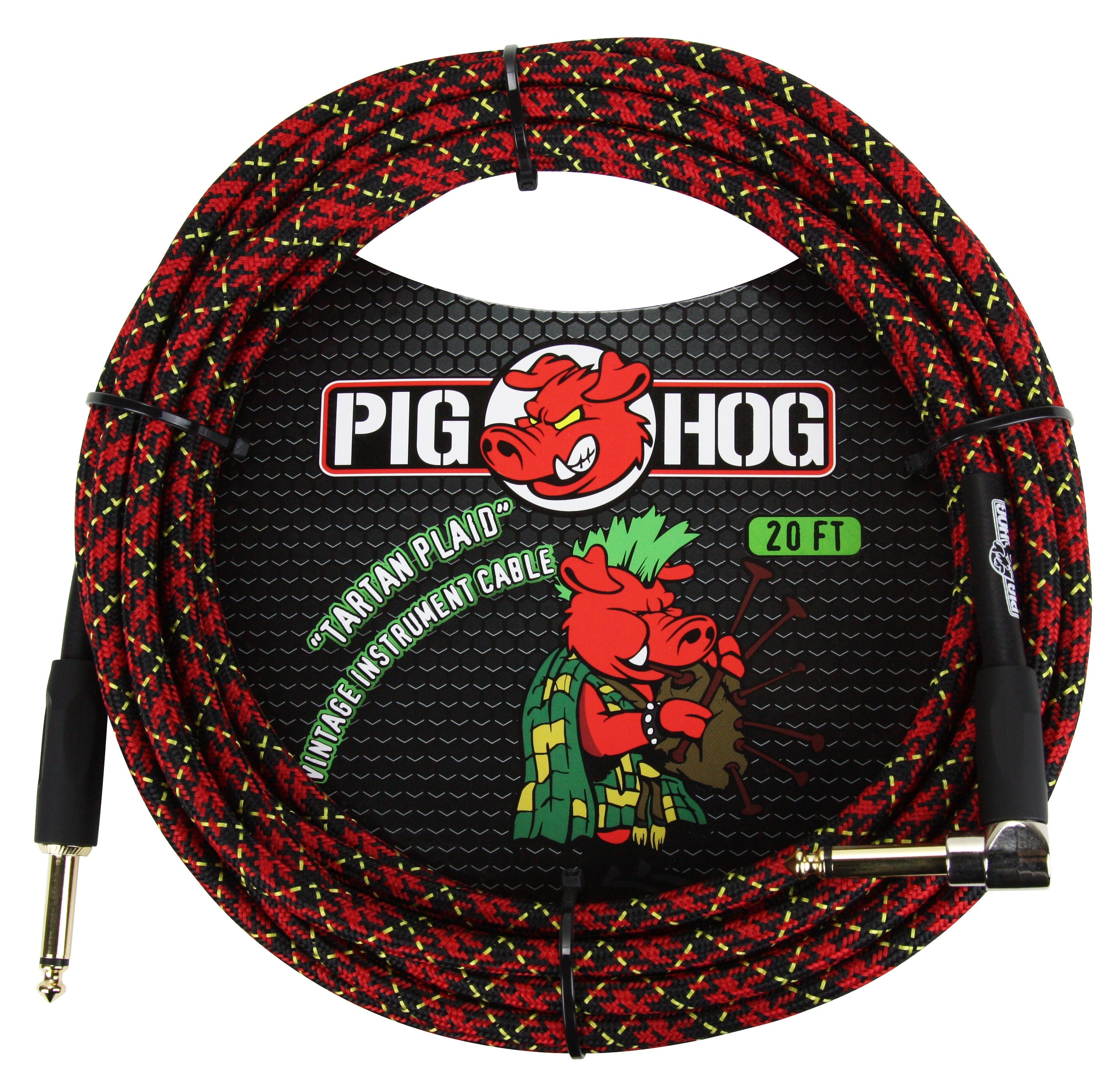 Pig Hog "Tartan Plaid" Instrument Cable