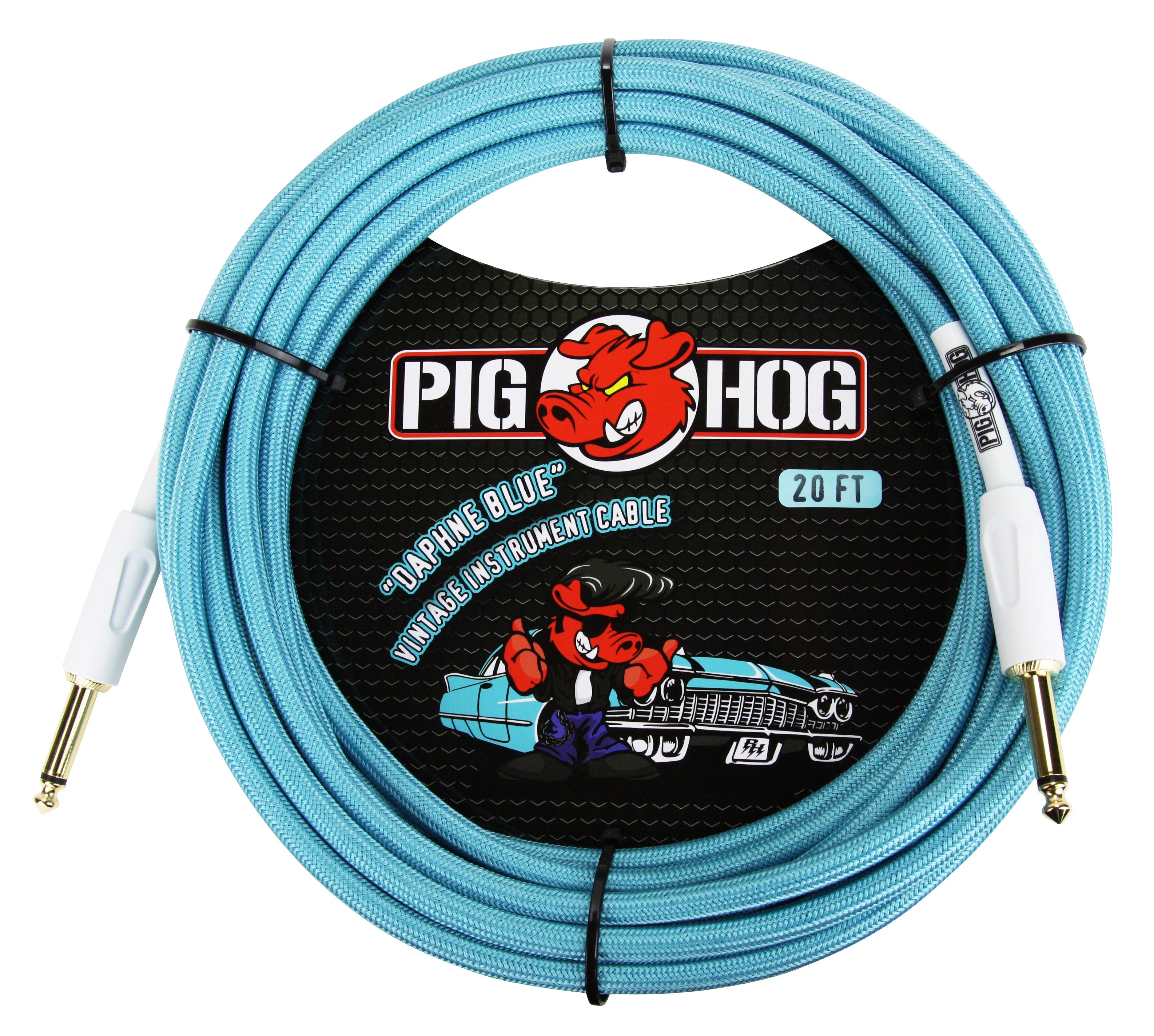 Pig Hog "Daphne Blue" Instrument Cable