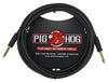 Pig Hog "Black Woven" Instrument Cable, 10ft
