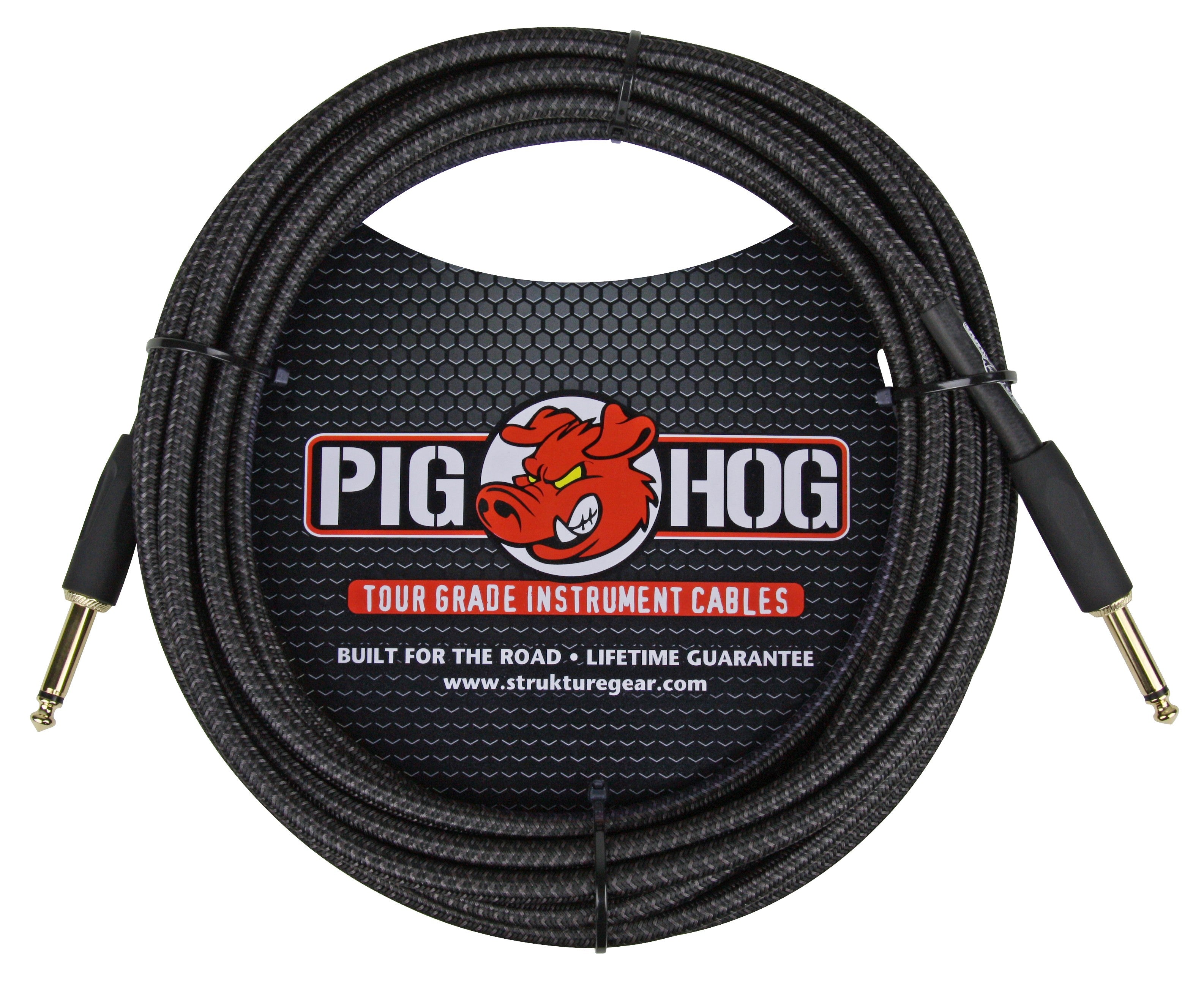 Pig Hog "Black Woven" Instrument Cable