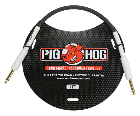Pig Hog 1ft 1/4" - 1/4" 8mm Inst. Cable