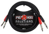 Pig Hog Solutions - 10ft 1/4"-1/4" Dual Cable