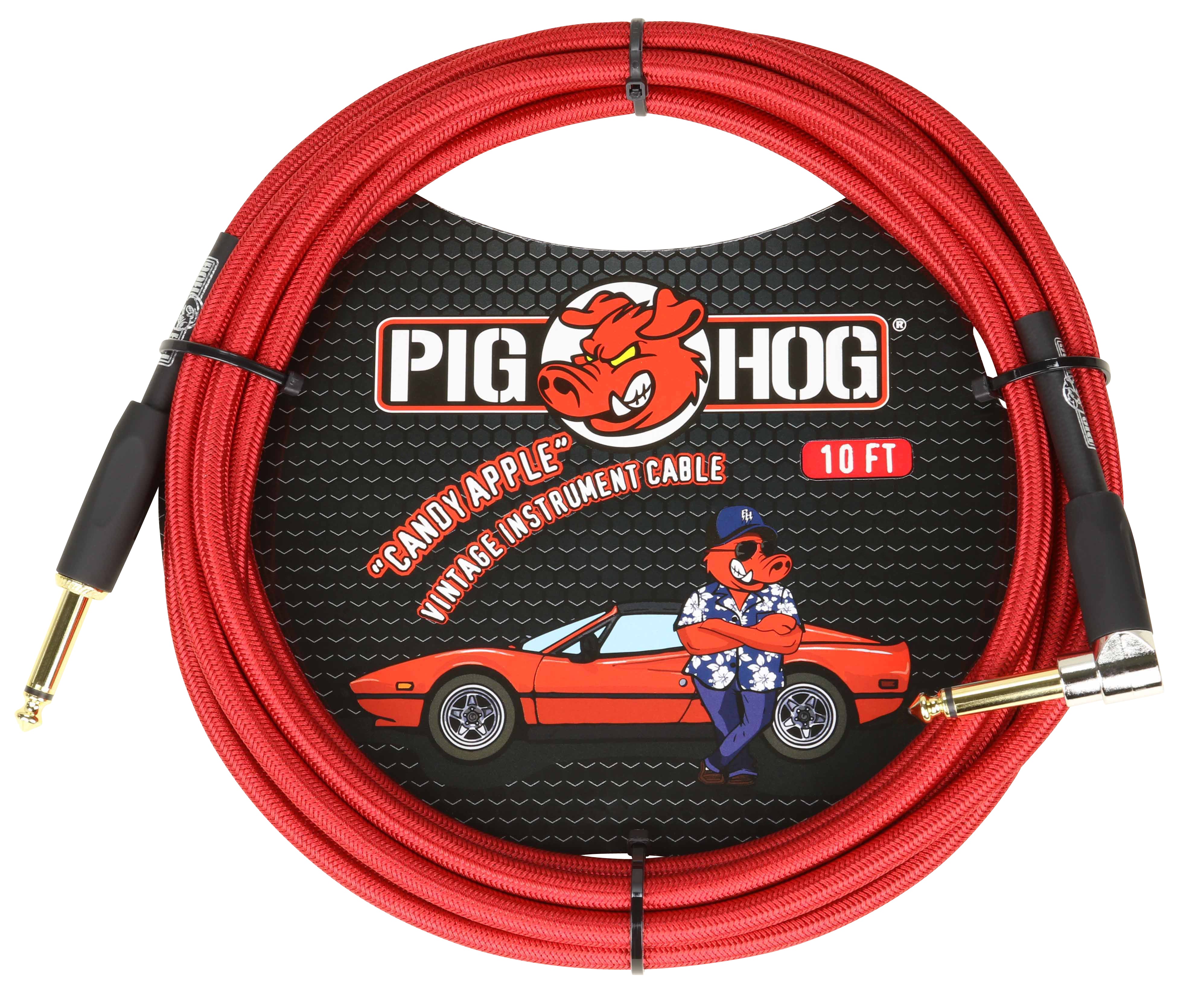 Pig Hog "Candy Apple Red" Instrument Cable