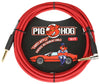 Pig Hog "Candy Apple Red" Instrument Cable, 10ft Right Angle