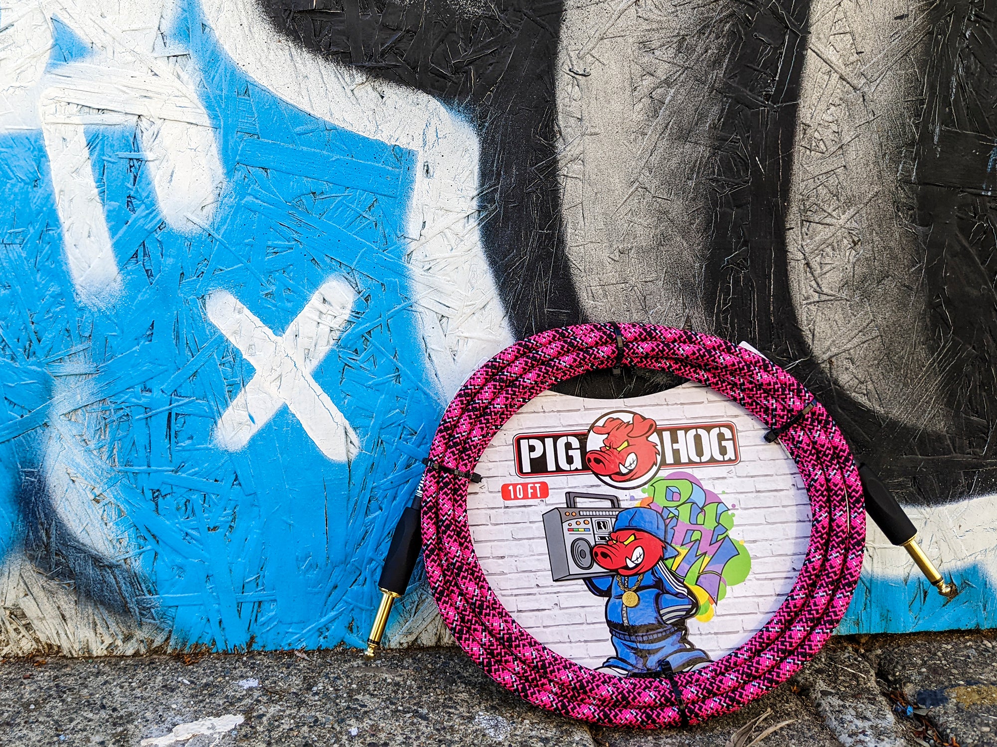 Pig Hog "Pink Graffiti" Instrument Cable