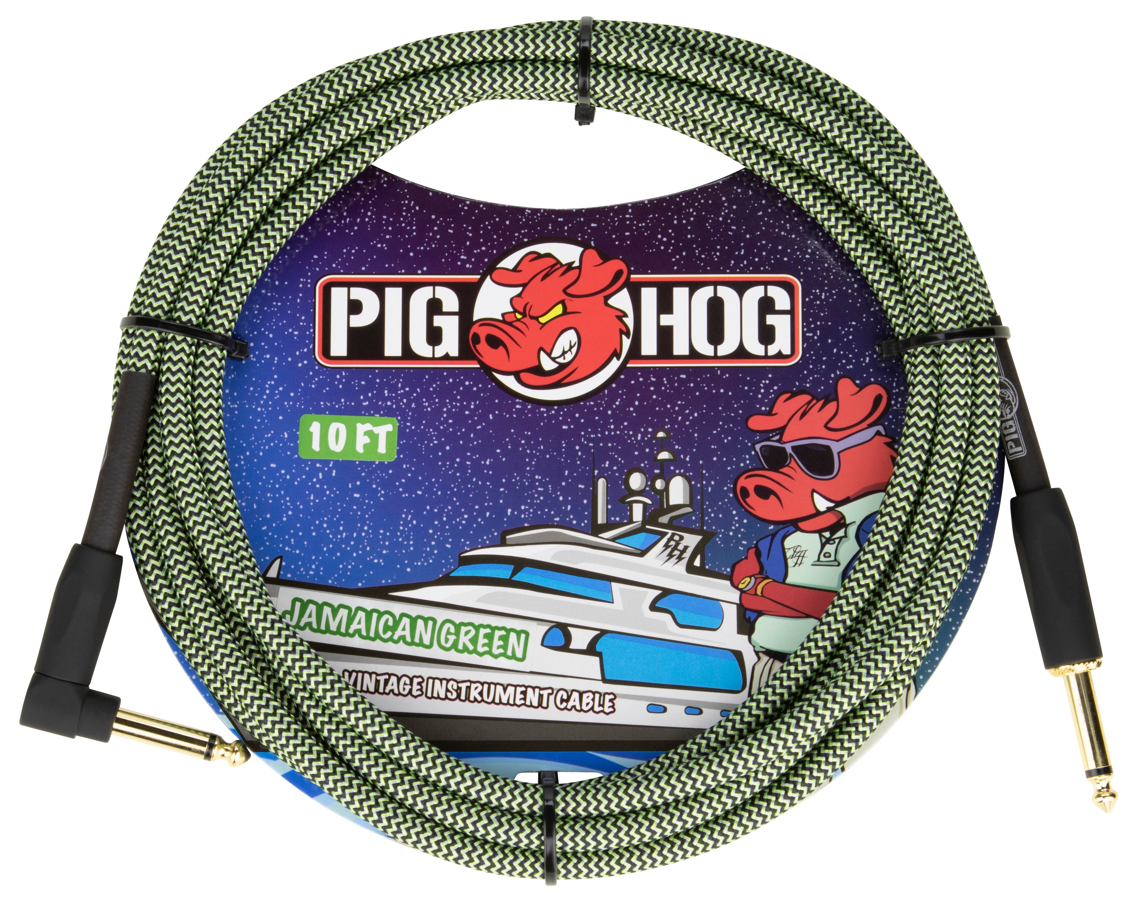 Pig Hog "Jamaican Green" Instrument Cable