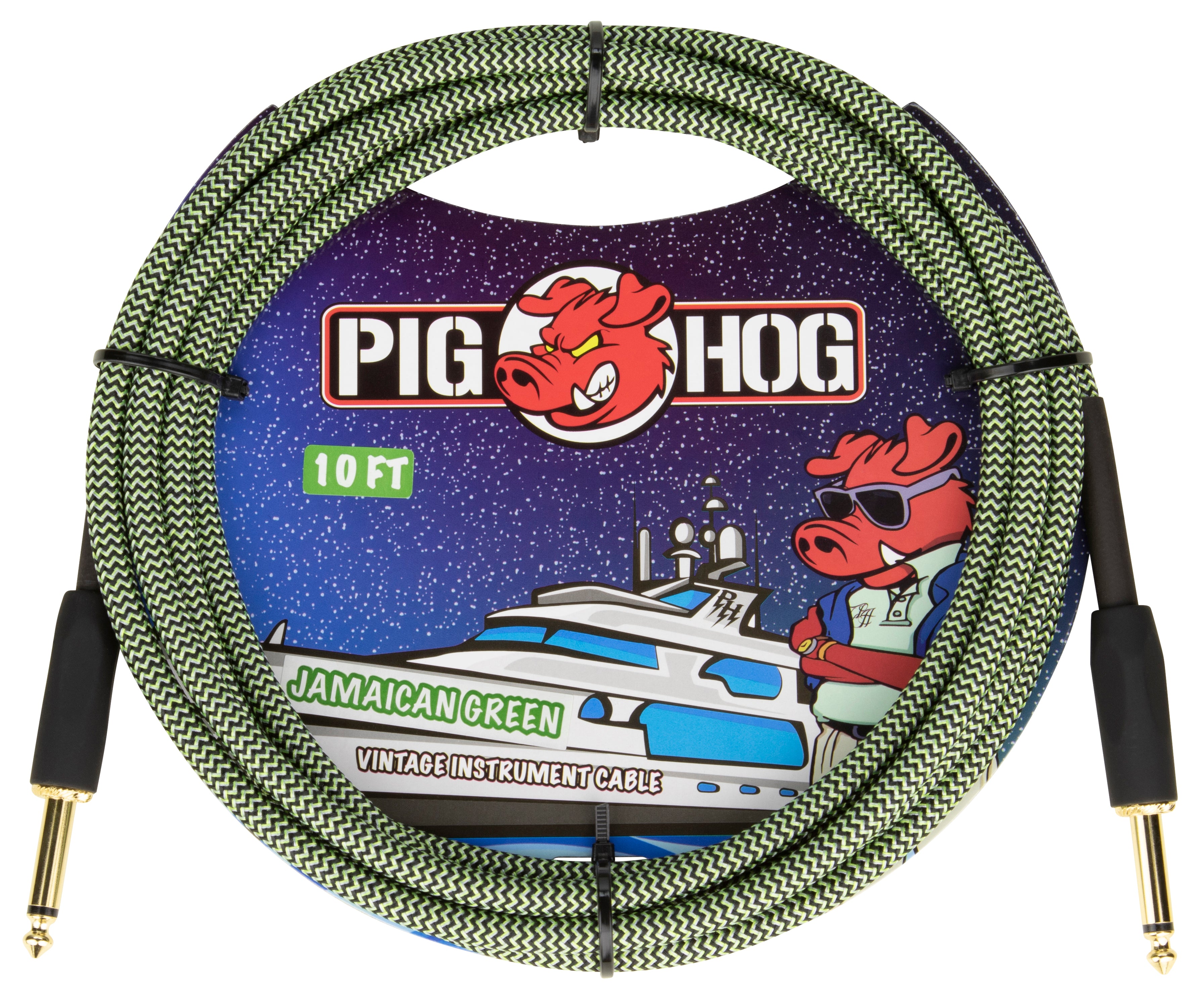 Pig Hog "Jamaican Green" Instrument Cable