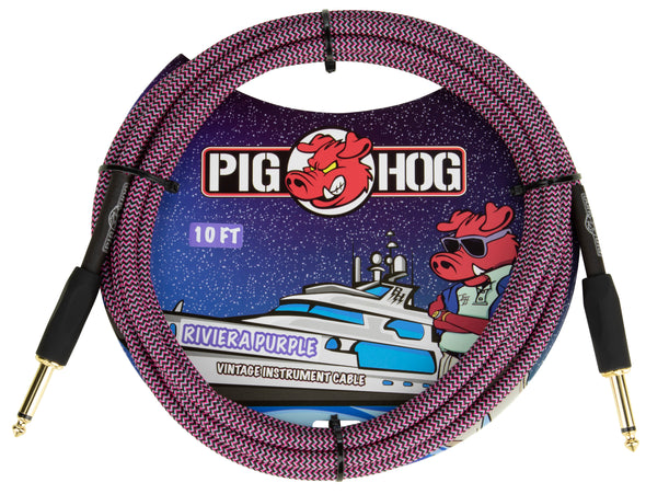 Pig Hog "Riviera Purple" Instrument Cable, 10ft